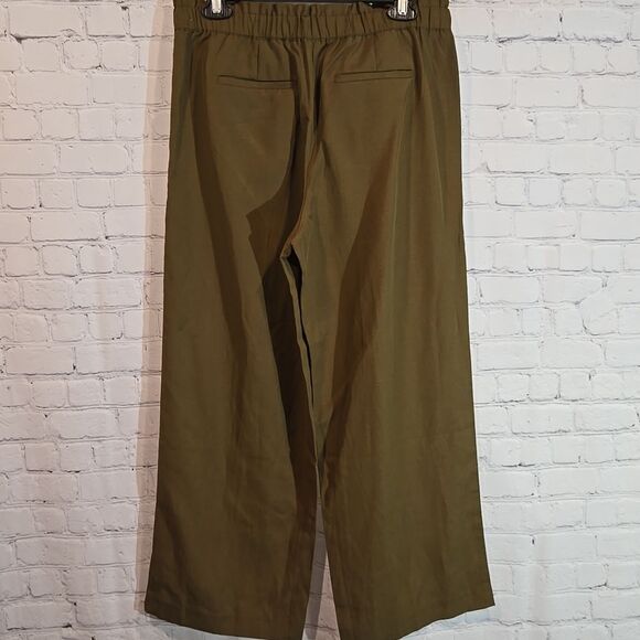 Talbots Green Pull On Wide Leg Pants Size S NWT - Picture 7 of 10